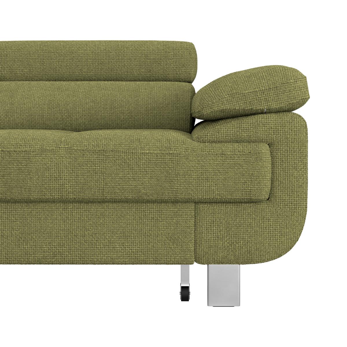 Ecksofa Mit Schlaffunktion & Bettkasten Savona Khaki - Khaki, MODERN, Textil (230/270cm) - Ondega