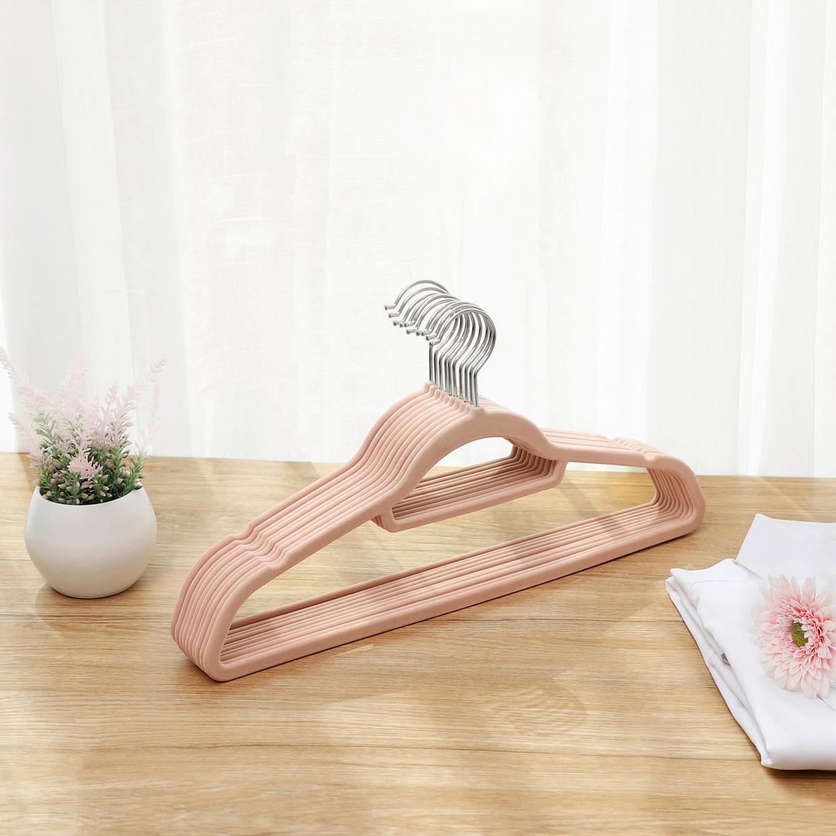 Kleiderbügel Rosa B: 42,7 Cm - Rosa, Basics, Kunststoff/Metall (42,7/22/0,6cm)