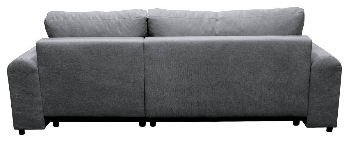 Ecksofa Velo Grau S: 250x160 cm - Schwarz/Grau, Design, Textil (250/160cm) - MID.YOU