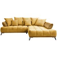 ECKSOFA LARGO N Currygelb S: 262x184cm - Currygelb/Schwarz, MODERN, Textil (262/184cm) - MID.YOU