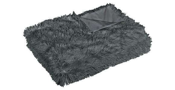 Kuscheldecke Carina Anthrazit 150x200 cm Doubleface - Anthrazit, MODERN, Textil (150/200cm) - Luca Bessoni