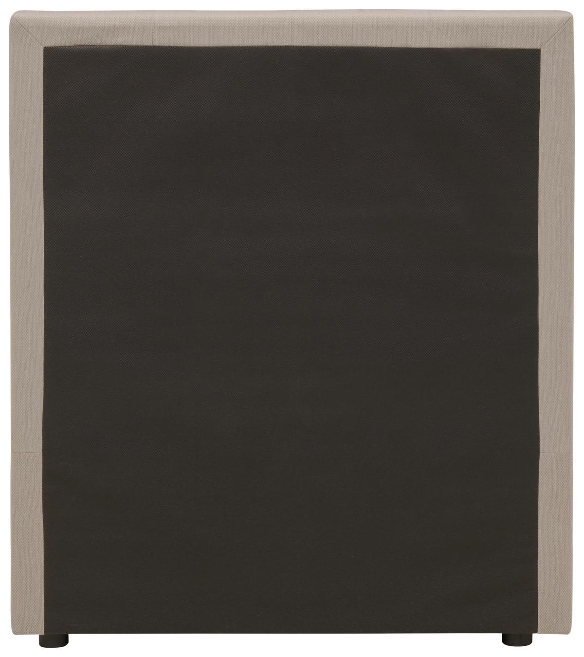 Boxbett mit Topper 90x200 cm Carolina Sandfarben - Sandfarben/Schwarz, Basics, Textil (90/200cm) - P & B