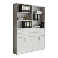 Aktenschrank Office Edition Grau/weiß, B: 168,8 Cm - Weiß/Grau, MODERN, Holzwerkstoff (168,8/227,2/33cm) - MID.YOU