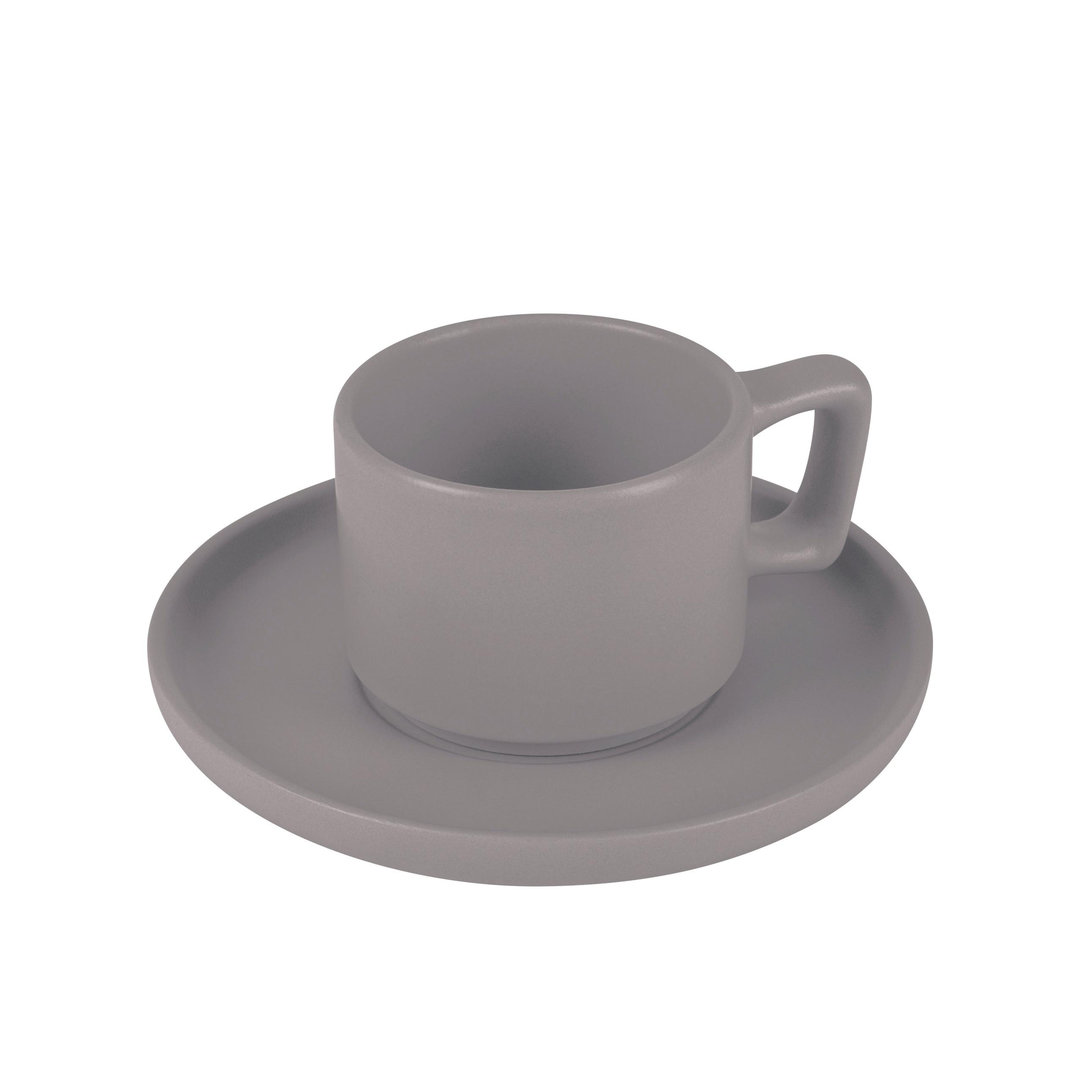 Kaffeebecherset 4-Tlg. Taupe Collection - Taupe, Basics, Keramik (14/10,5/14cm)