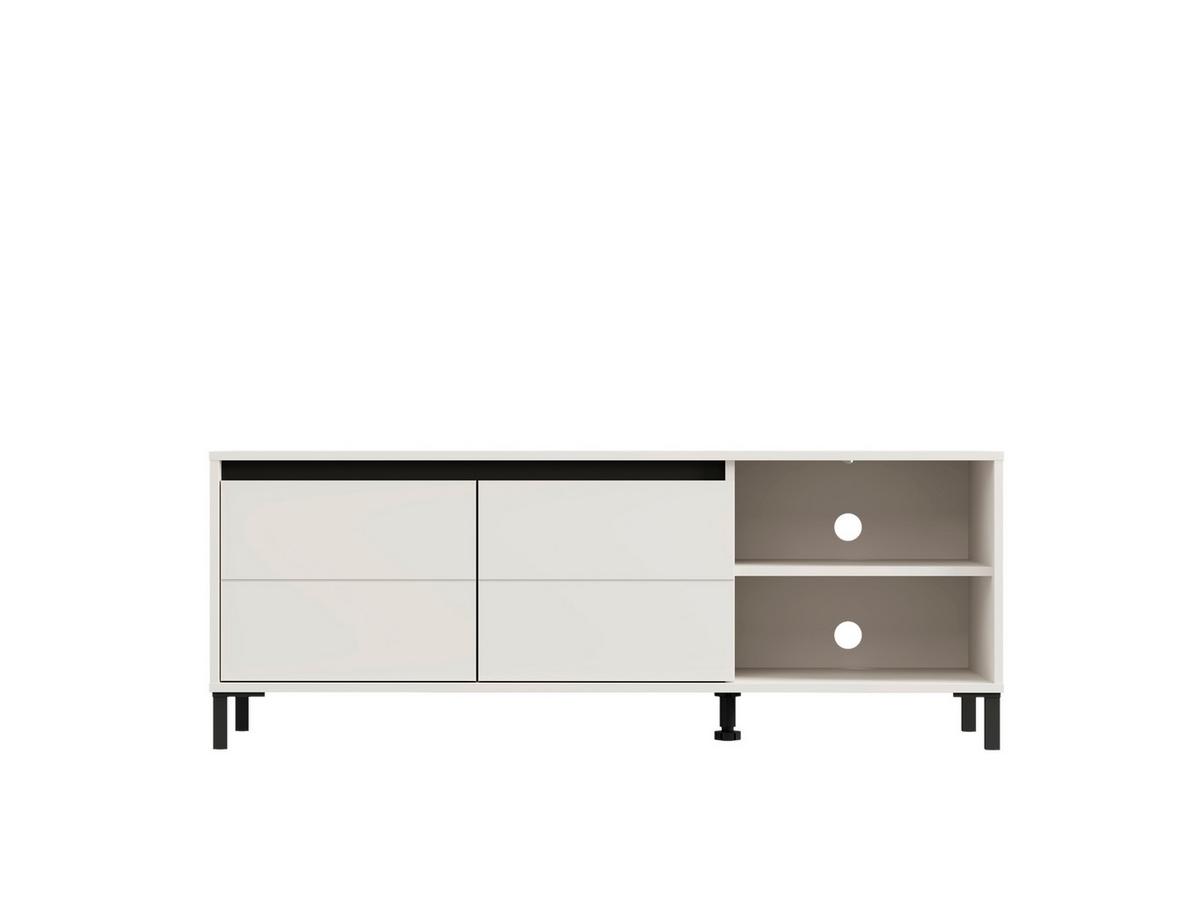 Tv-elem Marron 138/52cm - kasmírszínű/fekete, Modern, faalapú anyag (138/52/40cm)