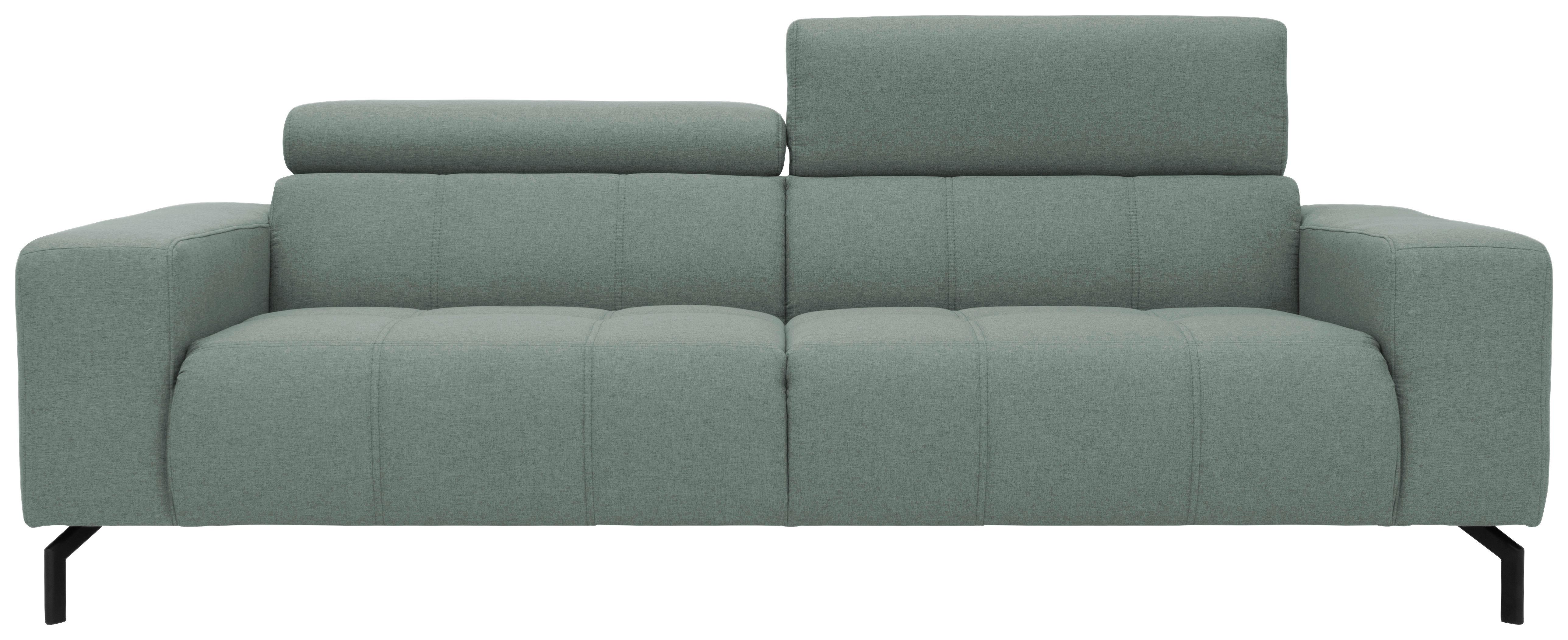 3-Sitzer-Sofa Kopfteil verstellbar Cunelli Türkis