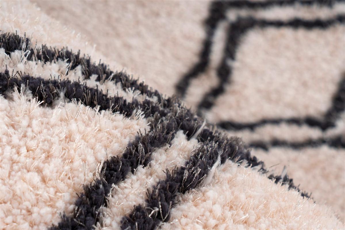 HOCHFLORTEPPICH Creme/Weiß - Creme, KONVENTIONELL, Textil (120/170cm) - Kayoom