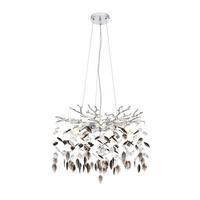 ZÁVESNÉ SVIETIDLO MONI - číra/sivá, Modern, kov/plast (60/60/120cm) - Mömax