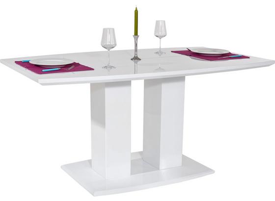 Étkezőasztal Malvin 160 - Fehér, modern, Faalapú anyag (160/76/90cm) Étkezőasztal Malvin 160 - Fehér, modern, Faalapú anyag (160/76/90cm)