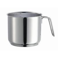 Milchtopf Varuna Edelstahl B: 15 cm - Silberfarben, Basics, Metall (15/12/21cm) - Mäser