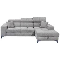 Ecksofa Sydney Taupe S: 268/172 cm - Taupe/Schwarz, KONVENTIONELL, Textil (268/172cm) - MID.YOU