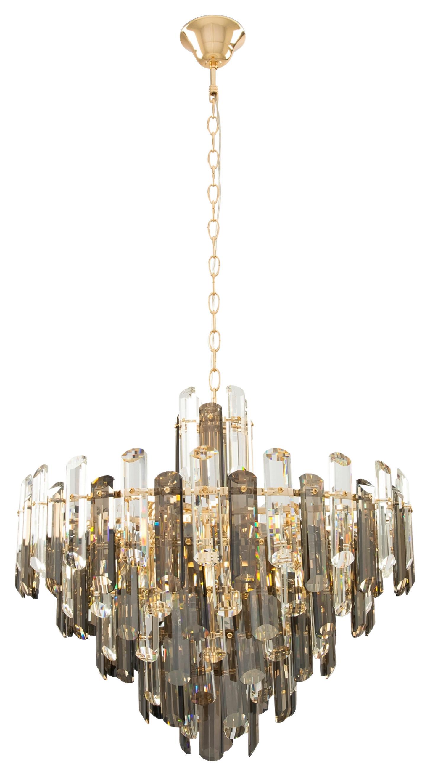 PENDELLEUCHTE FLARE - Goldfarben, Basics, Glas/Metall (60,8/55,3cm) - MAYTONI