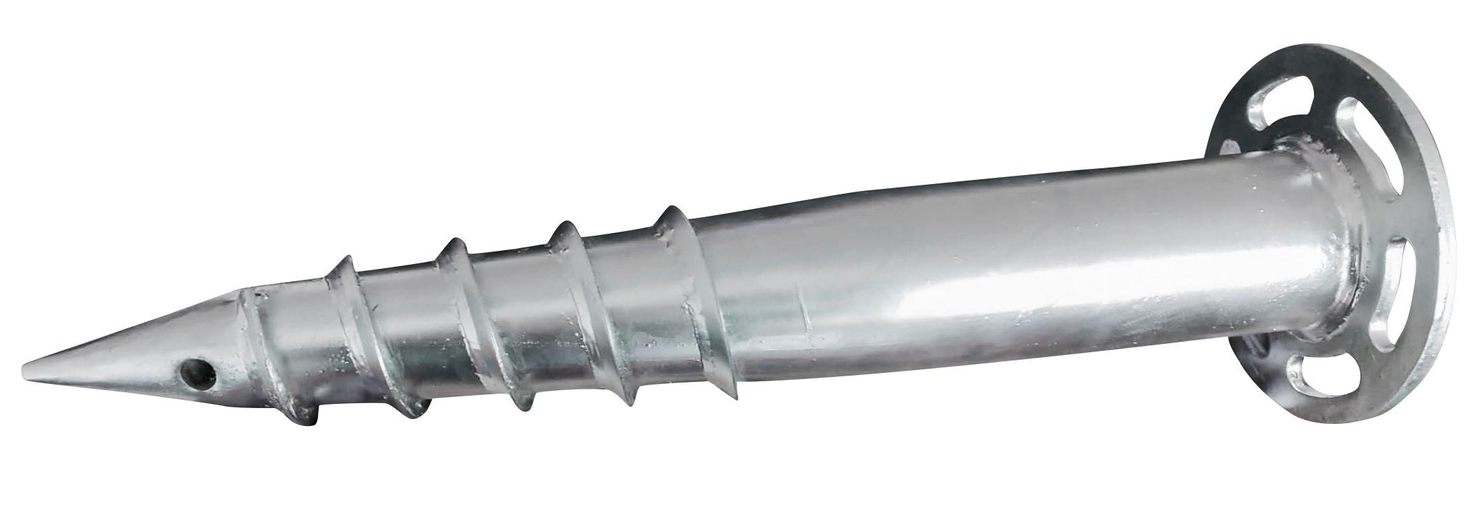 Fundament Erdanker Mit Gewinde - Silberfarben, Basics, Metall (16/50cm)