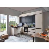 Eckküche Las Vegas - Sandfarben/Dunkelgrau, MODERN, Holzwerkstoff (187/307cm) - Vertico