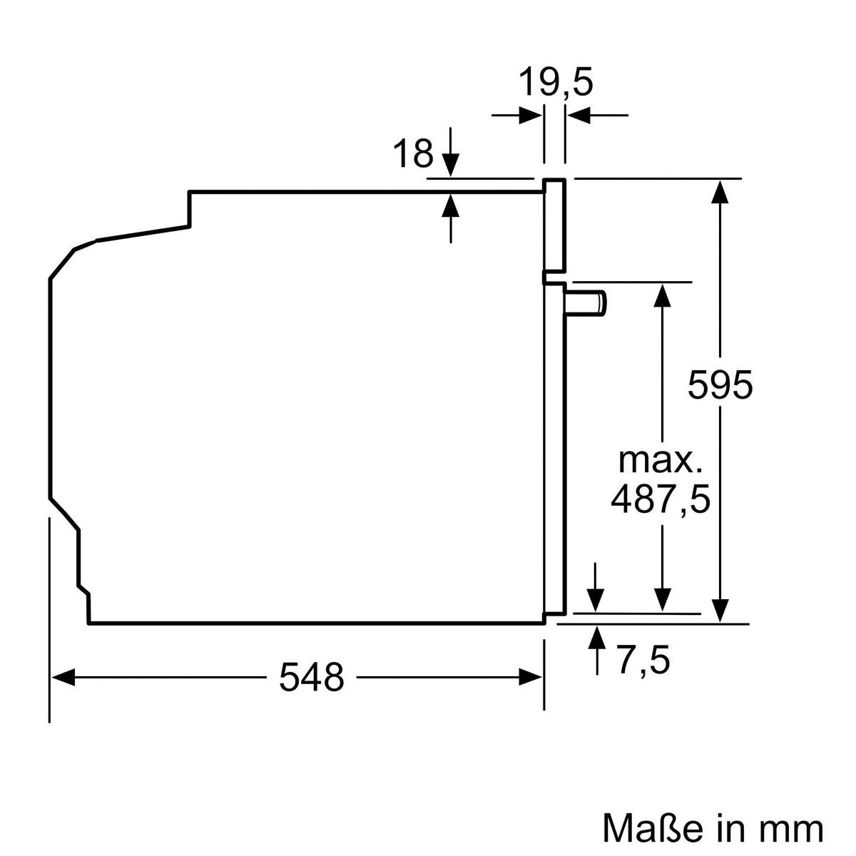 EINBAUBACKOFEN HB776G1B1 - Schwarz, MODERN (59,4/59,5/54,8cm) - Siemens