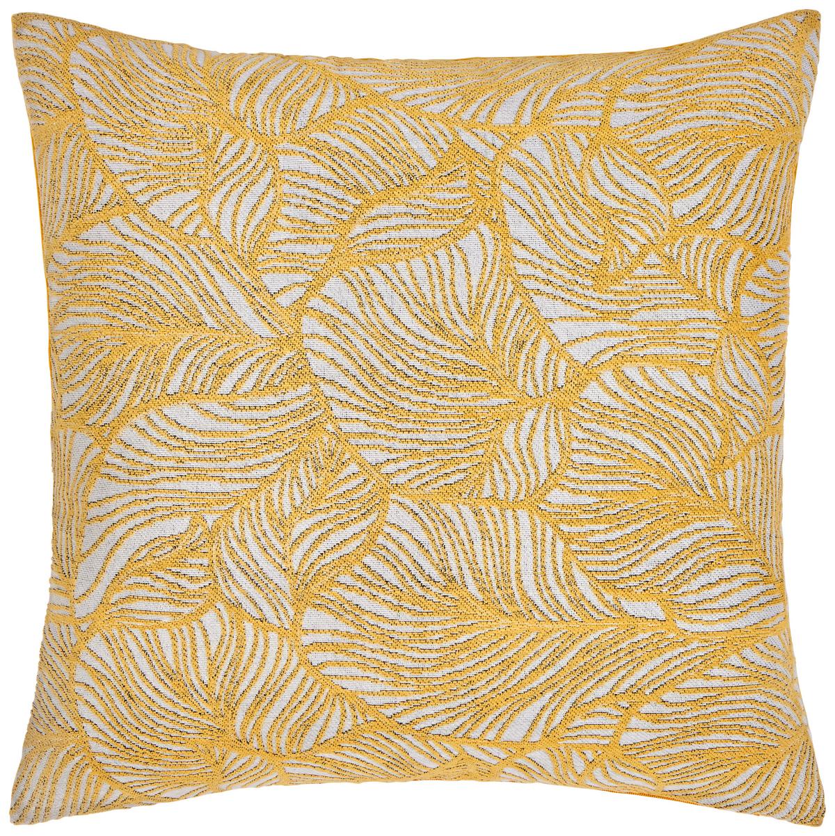 Zierkissen Tonia 45x45 cm Polyester Honigfarben mit Zipp - Honig, MODERN, Textil (45/45cm) - Luca Bessoni