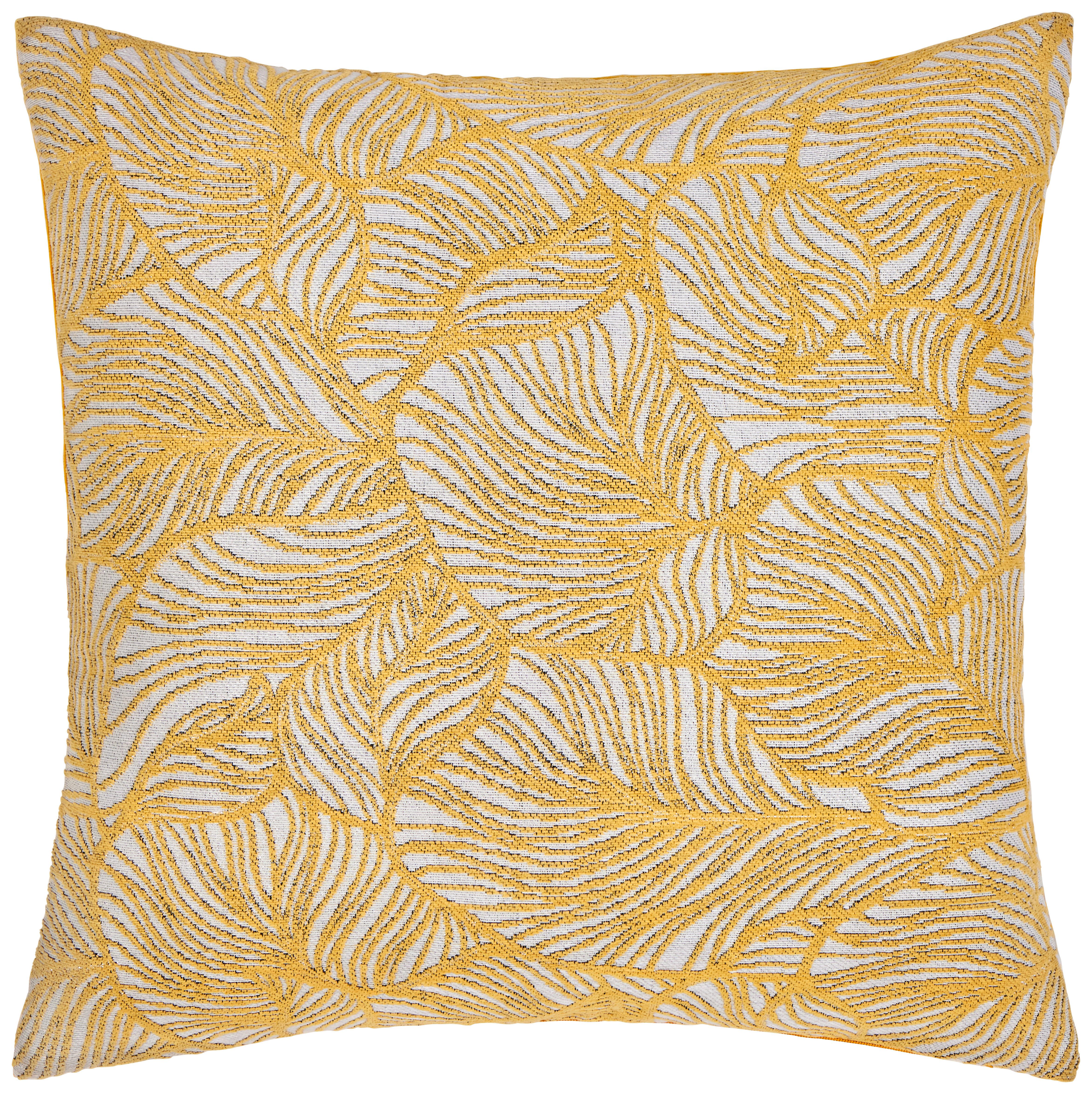 Zierkissen Tonia 45x45 cm Polyester Honigfarben mit Zipp