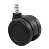 Bürostuhlrollen Rolo Color Schwarz Ø 6 Cm 5er-Set - Schwarz, Basics, Kunststoff/Metall (5/8,7/6cm) - MID.YOU