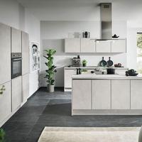 Einbauküchen Pn 100 Frei Planbar Modernes Design - Hellgrau, Holzwerkstoff - Pino