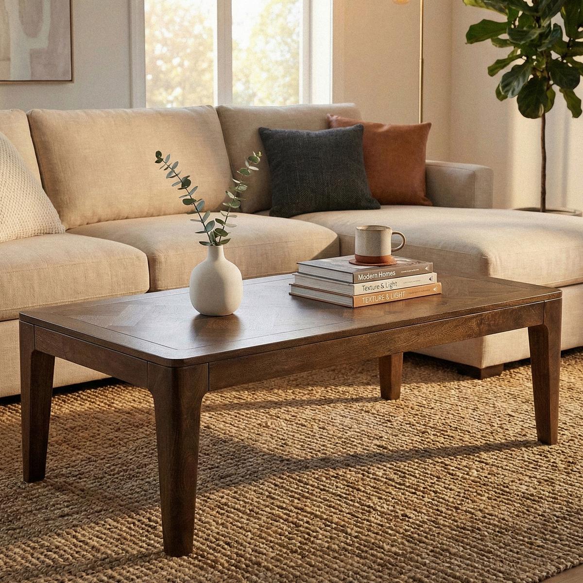 COUCHTISCH Braun L: 120cm - Braun, Design, Holz (120/60/40cm) - Livetastic