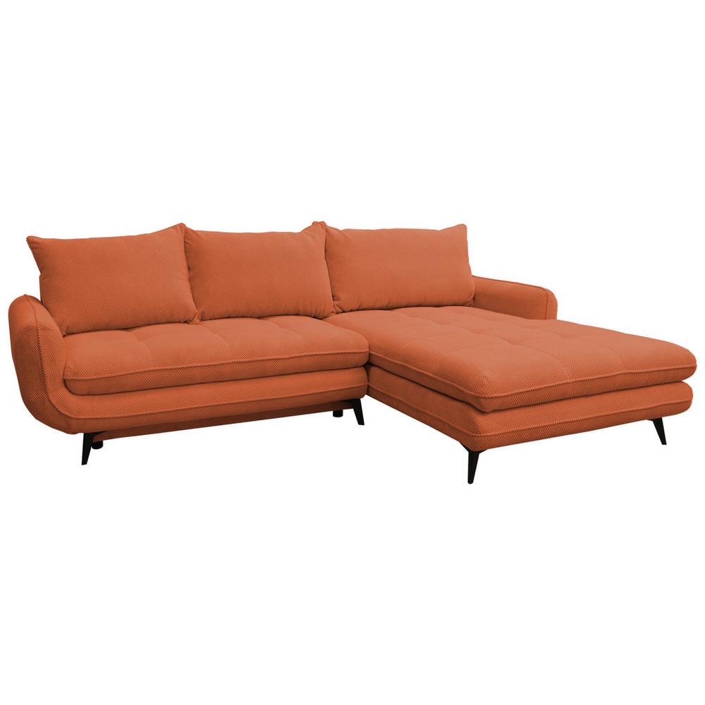 Sedacia súprava WAVE, pravá, farba terakota