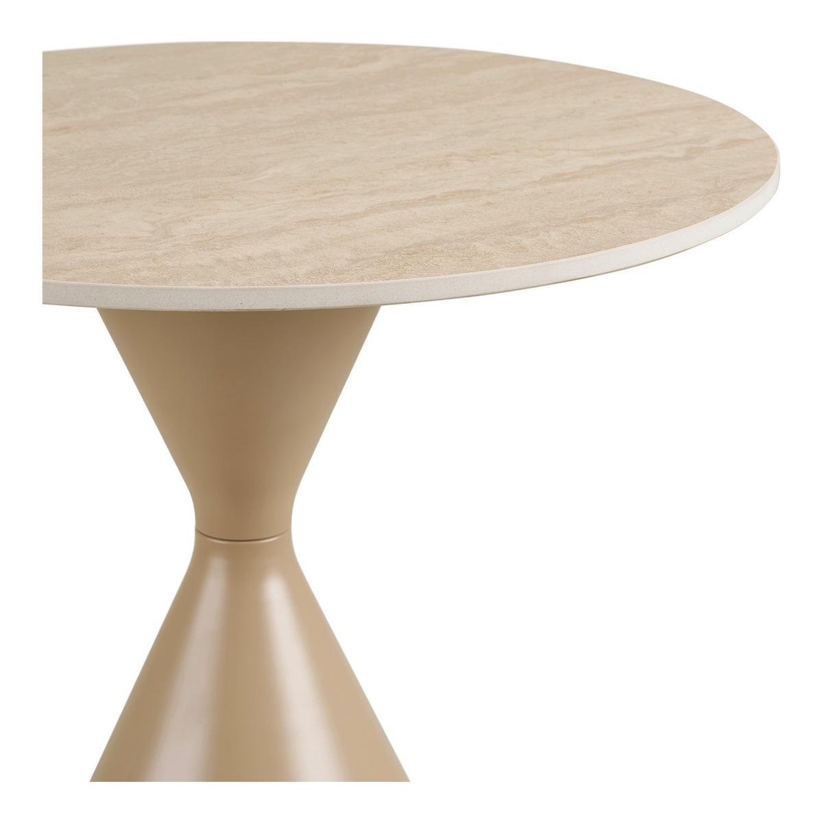 Beistelltisch Annecy Sandfarben B: 50cm - Sandfarben, Design, Stein/Metall (50/50/56cm) - MID.YOU