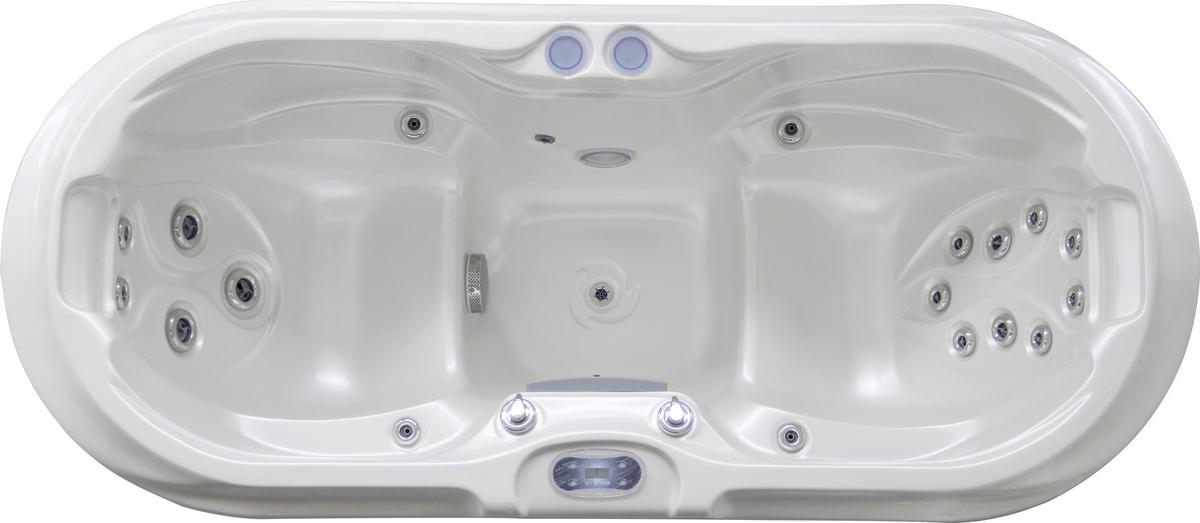 Whirlpool Acryl Como Ec2000 225x78x100 cm - Braun/Weiß, Design, Kunststoff (225/100/78cm)