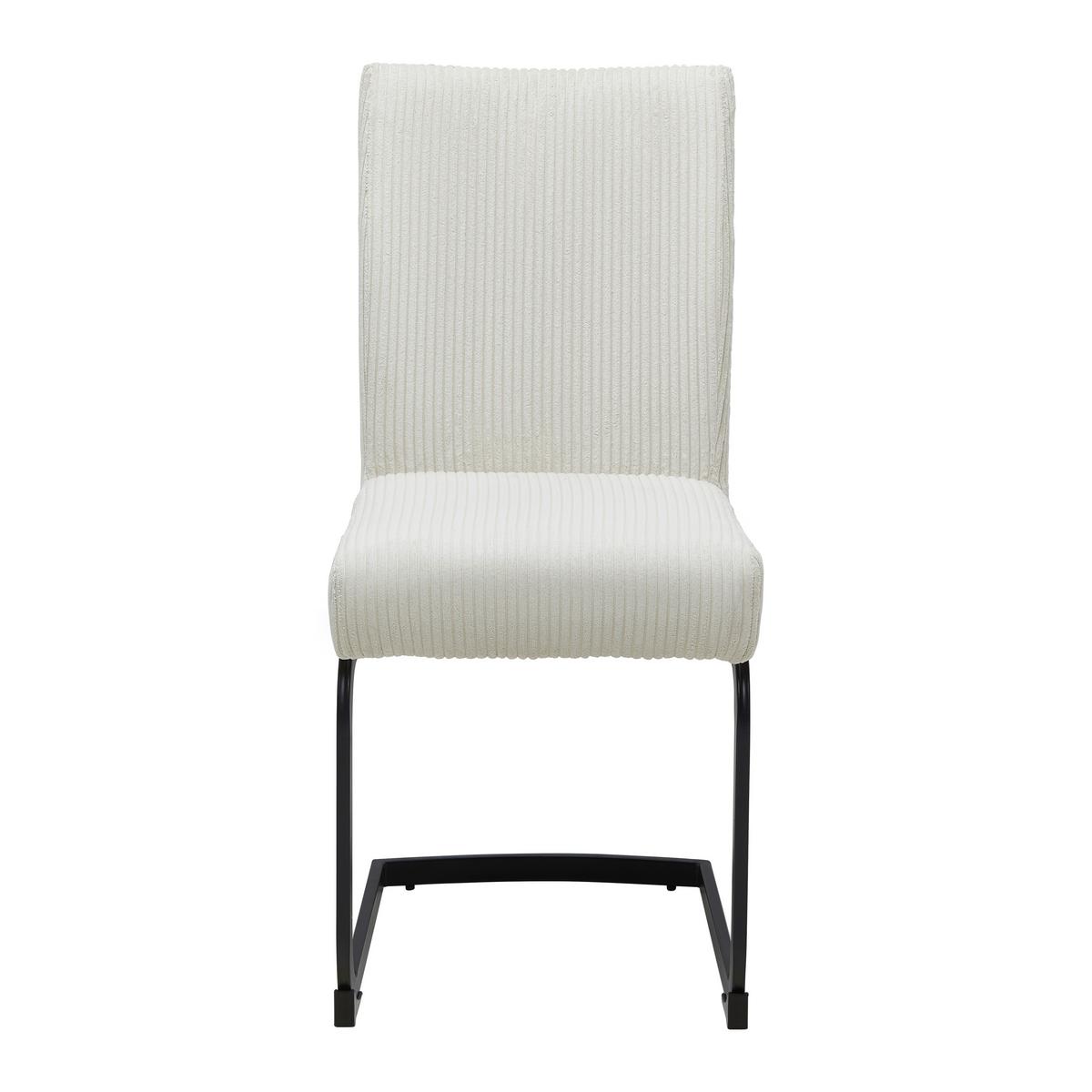 Houpací židle béžová - bílá/černá, Moderní, kov/dřevo (45/95/60cm) - Bessagi Home
