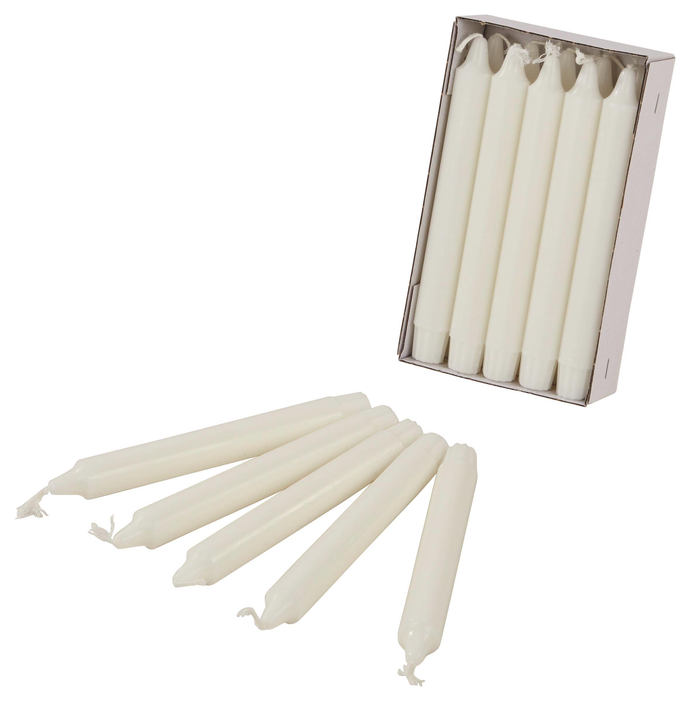 Stabkerzt Fieke - Fehér, konvencionális (2,2/20cm) - Ombra