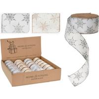 Dekor Szalag Hópehely - textil