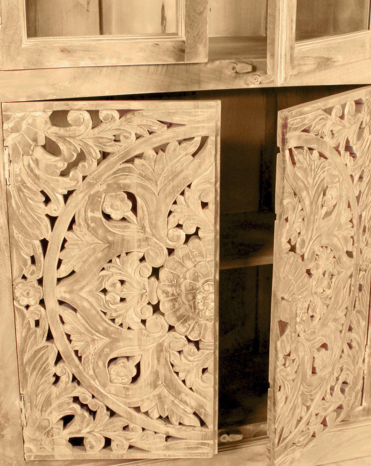 VITRINE Naturfarben B: 90cm - Naturfarben, Design, Holz (90/180/45cm) - MID.YOU