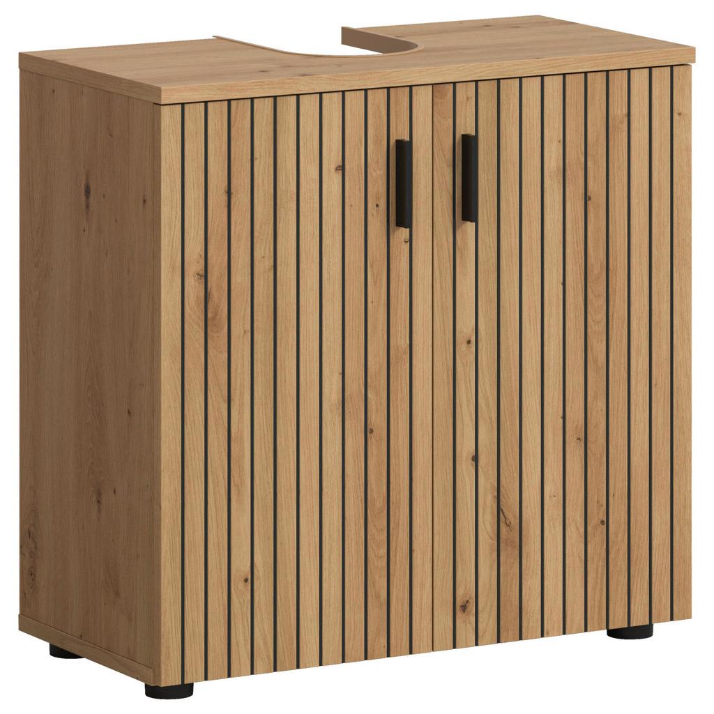 Waschbeckenunterschrank Mone Eiche Artisan B: 60cm