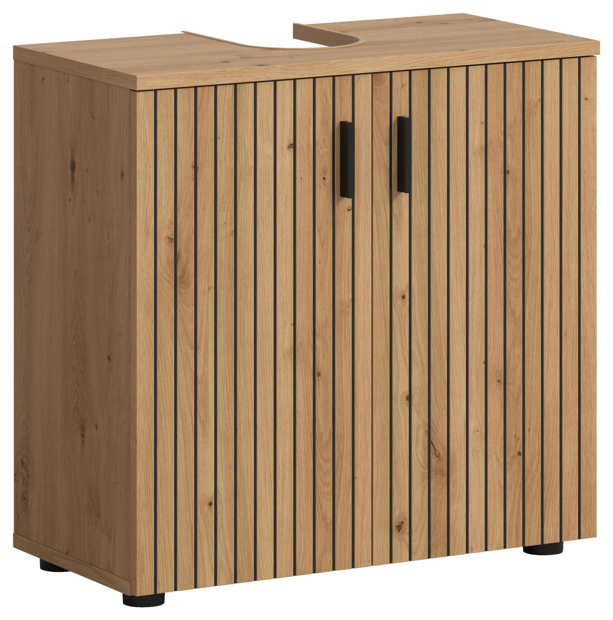 Waschbeckenunterschrank Mone Eiche Artisan B: 60cm
