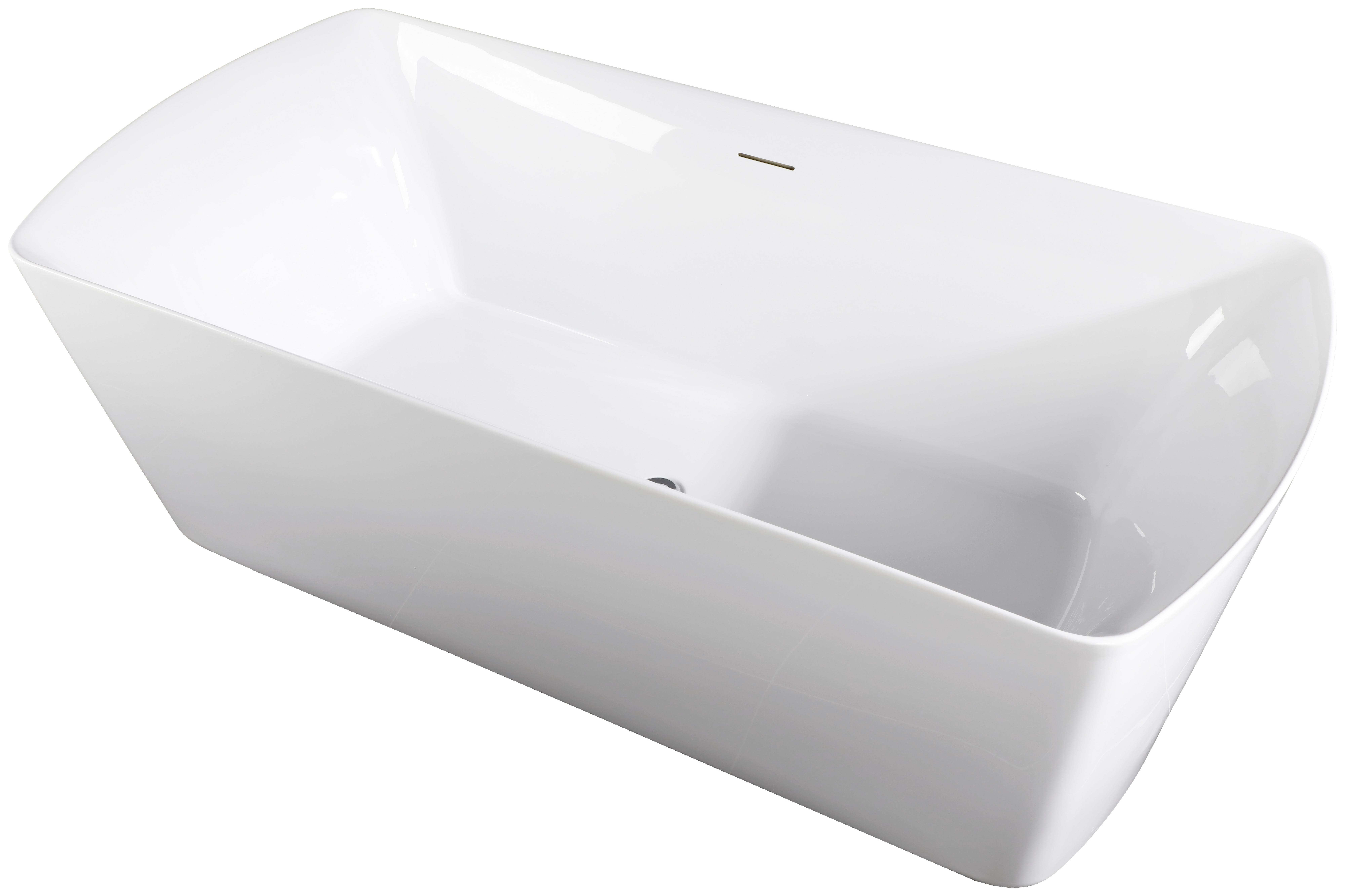 Freistehende Badewanne in Weiß
