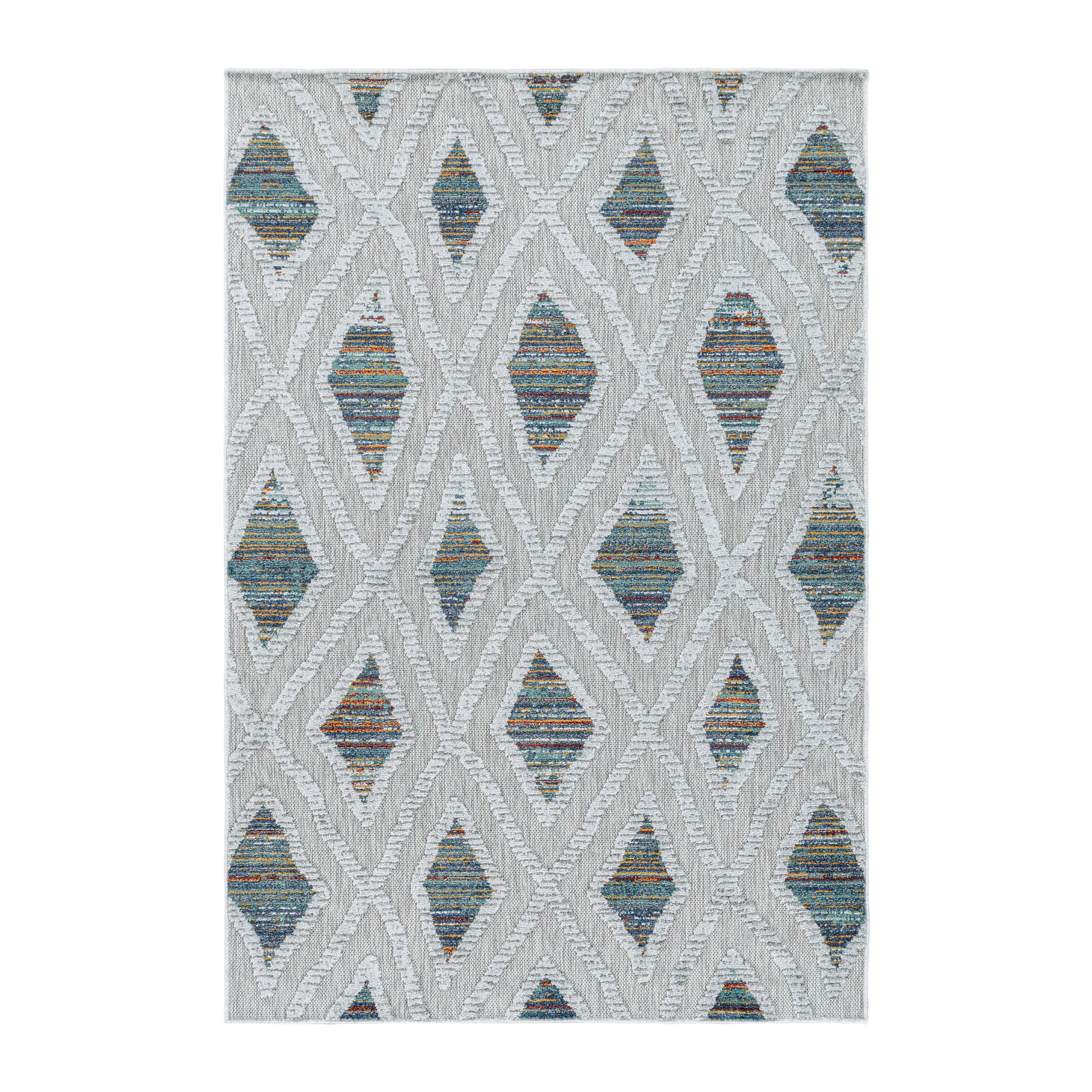 Flachwebteppich Bahama - Multicolor, Design, Textil (240/340cm) - Novel