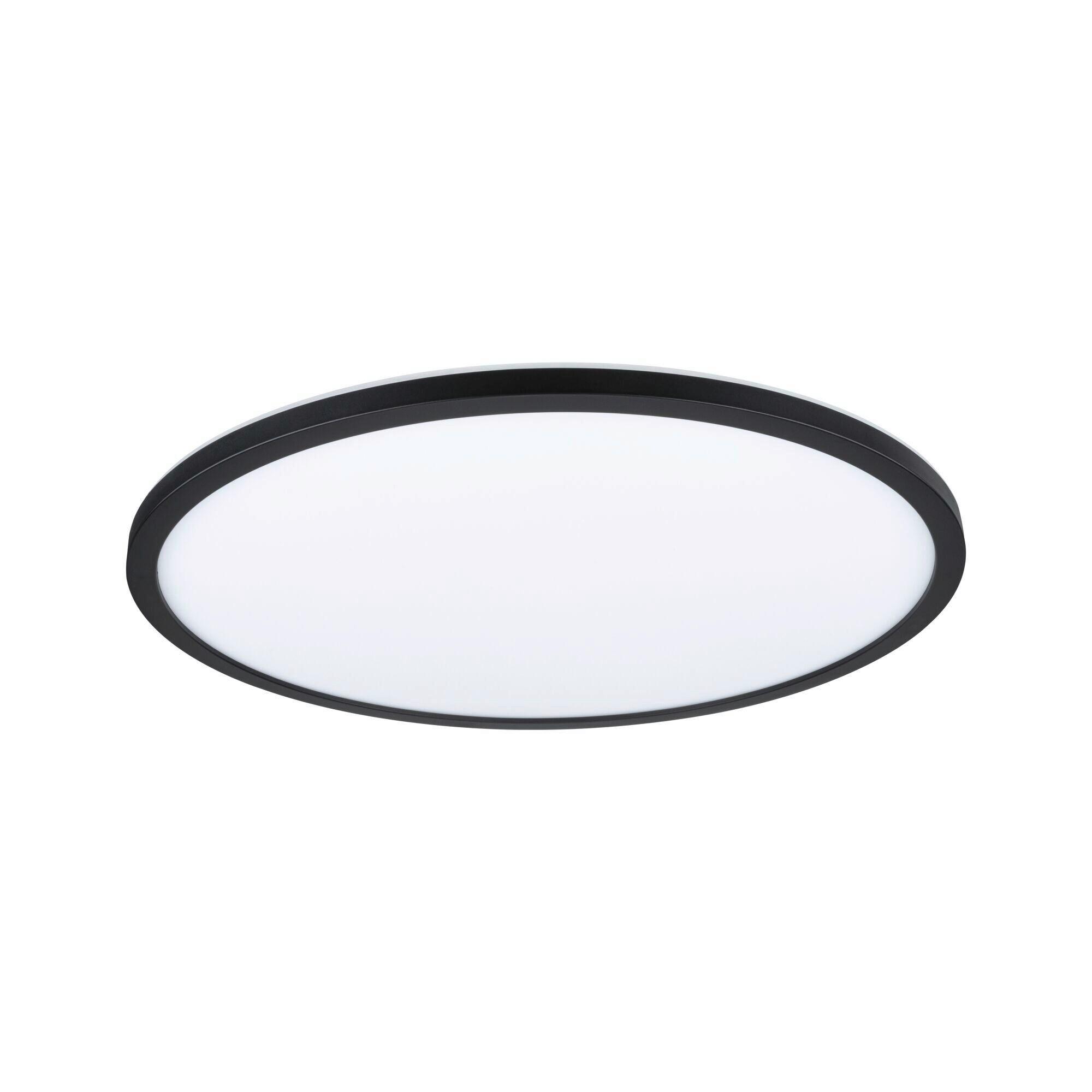 LED-Paneel Ø 42 cm dimmbar mit Schwarzem Rahmen - Schwarz, Basics, Kunststoff (42/2,8cm) - Paulmann