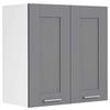 Küchenoberschrank Colura - Anthrazit/Weiß, Trend, Holzwerkstoff/Kunststoff (60/60/31cm) - MID.YOU