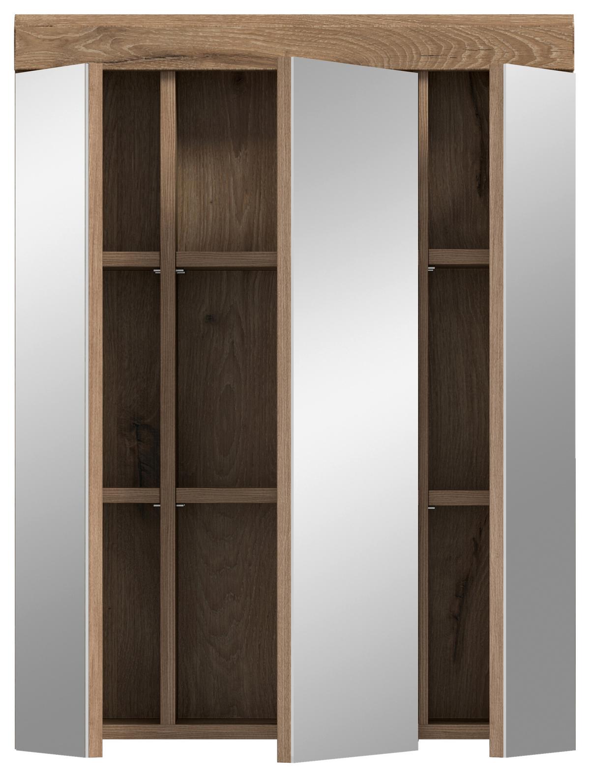 Spiegelschrank Wave Spiegelglas B: 60 cm - MODERN, Glas/Holzwerkstoff (60/79/18cm) - MID.YOU