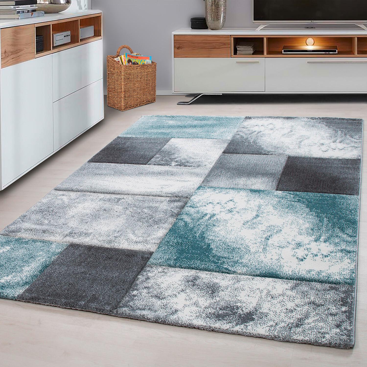 Flachwebteppich Hawaii - Blau, Design, Textil (240/340cm) - Novel