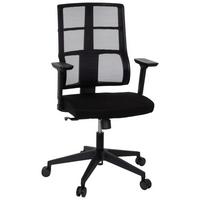 Drehstuhl Spinio Schwarz - Schwarz, MODERN, Kunststoff/Textil (65/124/60cm) - MID.YOU
