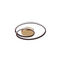 LED-Deckenleuchte Zibal Ø 39 cm, 4-Fach Schaltbar - Rostfarben/Goldfarben, Basics, Metall (39/7cm)