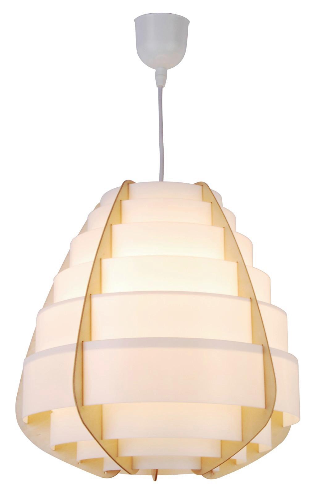 Pendelleuchte 50101038 Nagoja - Beige, Natur, Holz (37/37/145cm)