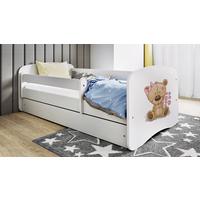 Kinder-/Juniorbett Babydreams inkl. Matratze 80x160 - Birkefarben/Weiß, MODERN, Holz/Holzwerkstoff (80/160cm) - MID.YOU