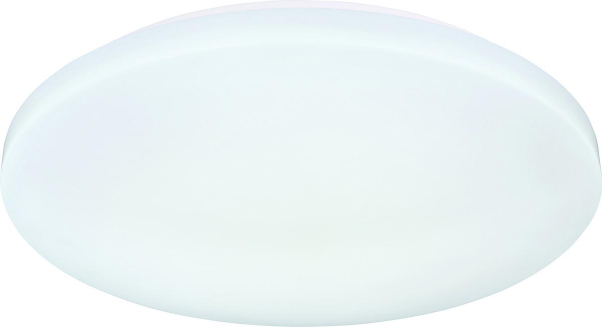 LED-Deckenleuchte Martina Ø 40 cm mit Farbtemperaturwechsler - Opal/Weiß, MODERN, Kunststoff/Metall (40/7,6cm) - Luca Bessoni