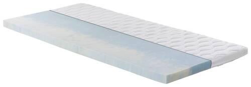 Topper Luxus Gel Topper - Weiß, Basics, Textil (90/200cm) - MID.YOU