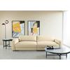 Bigsofa Bourbon, Creme B: 264 cm - Creme/Schwarz, MODERN, Textil (264/84/125cm) - Trendmanufaktur