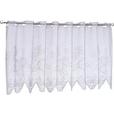Kurzgardine Transparent Lace Bxl: 150x50 Cm Blumenmotiv - Weiß, KONVENTIONELL, Textil (150/50cm) - Ondega