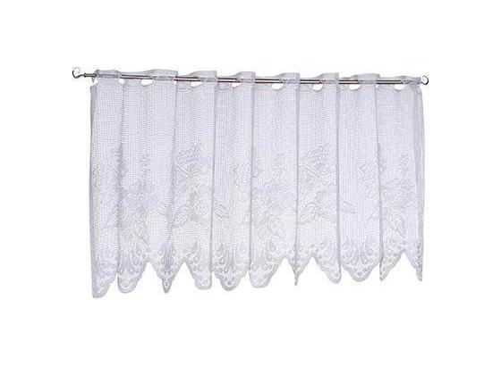 Kurzgardine Lace - Weiß, KONVENTIONELL, Textil (150/50cm) - OMBRA Kurzgardine Lace - Weiß, KONVENTIONELL, Textil (150/50cm) - OMBRA
