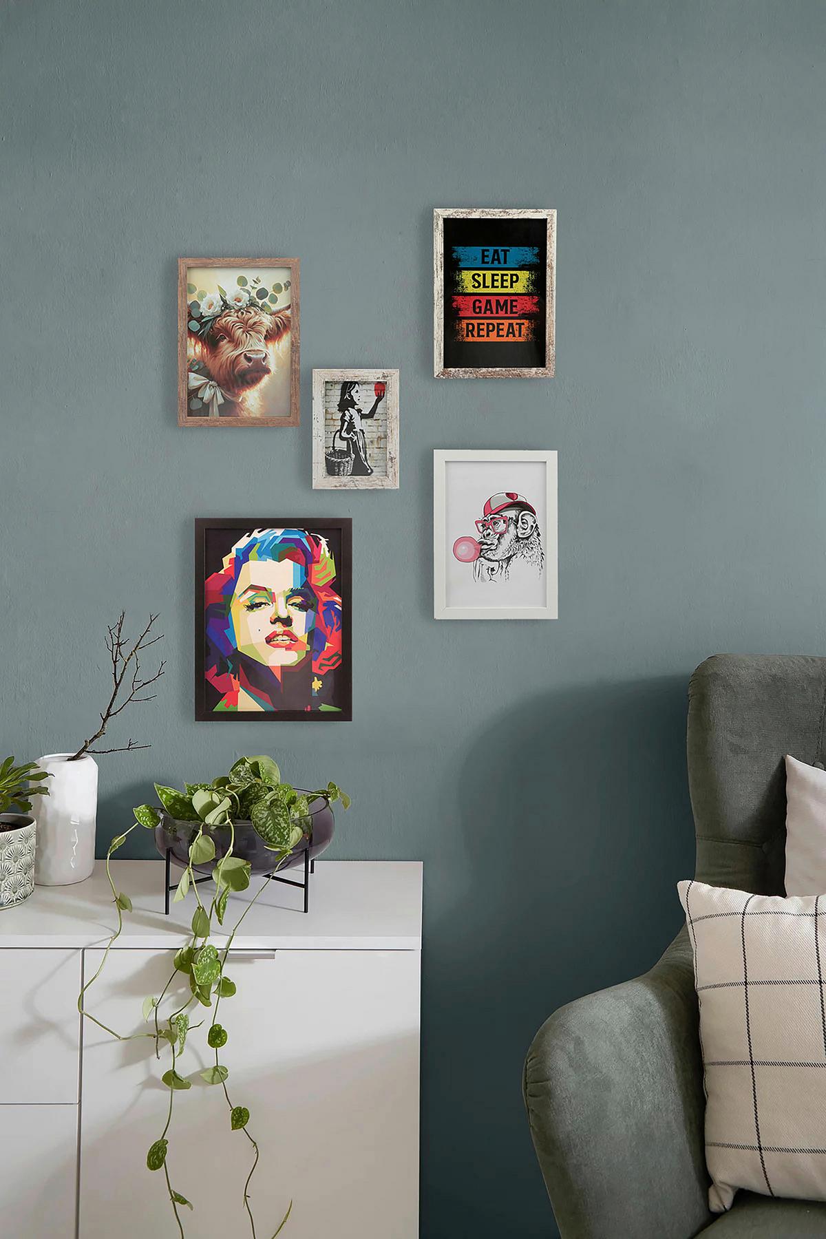 Képkeret Carla - diófa színű, Basics, Üveg/fa (23,6/32,7/2cm) - Luca Bessoni