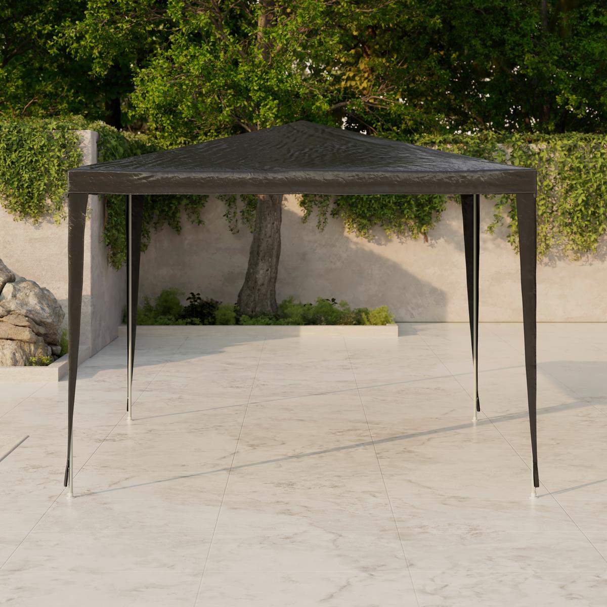 PAVILÓN LUI - biela/taupe, Basics, kov/textil (300/245/300cm)
